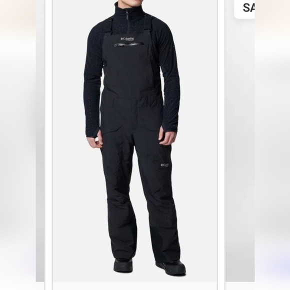 Columbia Men's Highland Summit II Bib Ski Pant Black Mens Sz S Or Women's M - Picture 4 of 17